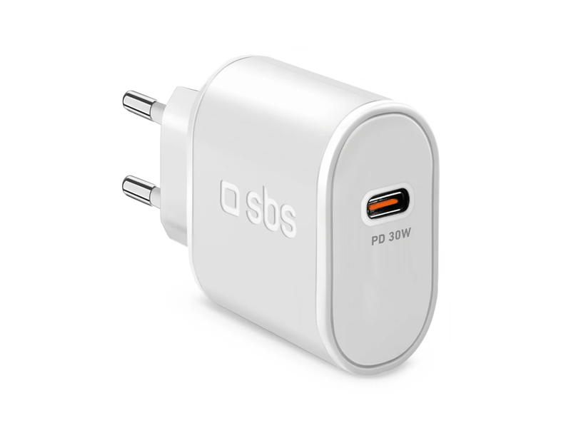 SBS Töltő adapter USB-C 30W fehér