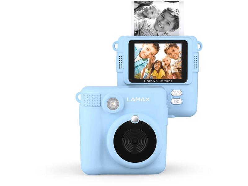 LAMAX InstaKid1 hőpapíros fényképezőgép, Kék (LXKCMIK1NNNLA)