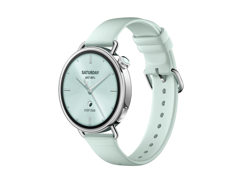 Xiaomi Watch S4 41mm Okosóra, fluorgumi szíj, mentazöld (BHR080CGL)