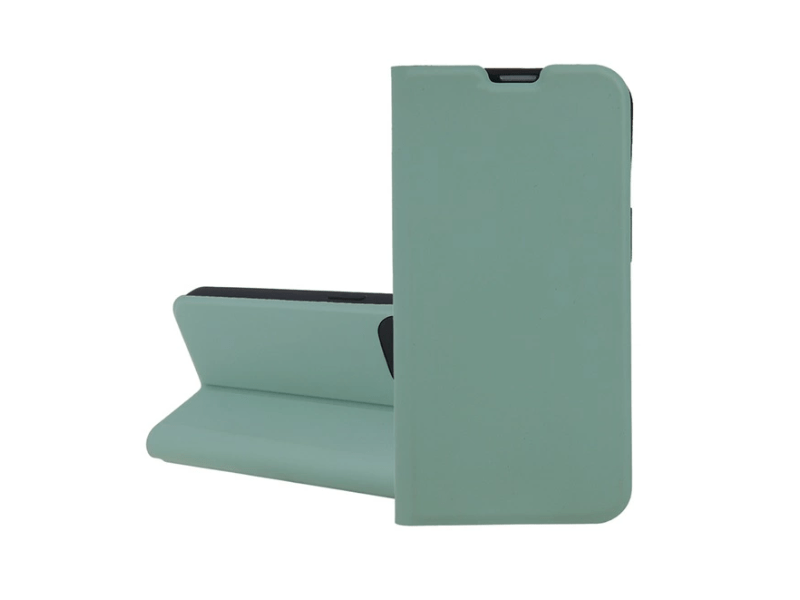 Gigapack Xiaomi Redmi A3 Bőr hatású flip tokm zöld (GP-157292)