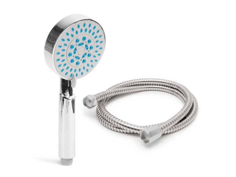 Zuhanyfej + gégecső, 1,5m, krómozott (57146B)