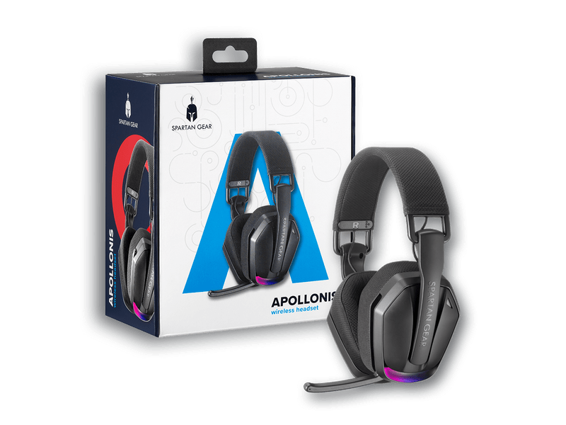 Spartan Gear Apollonis Gamer headset, fekete (SGHSW02)