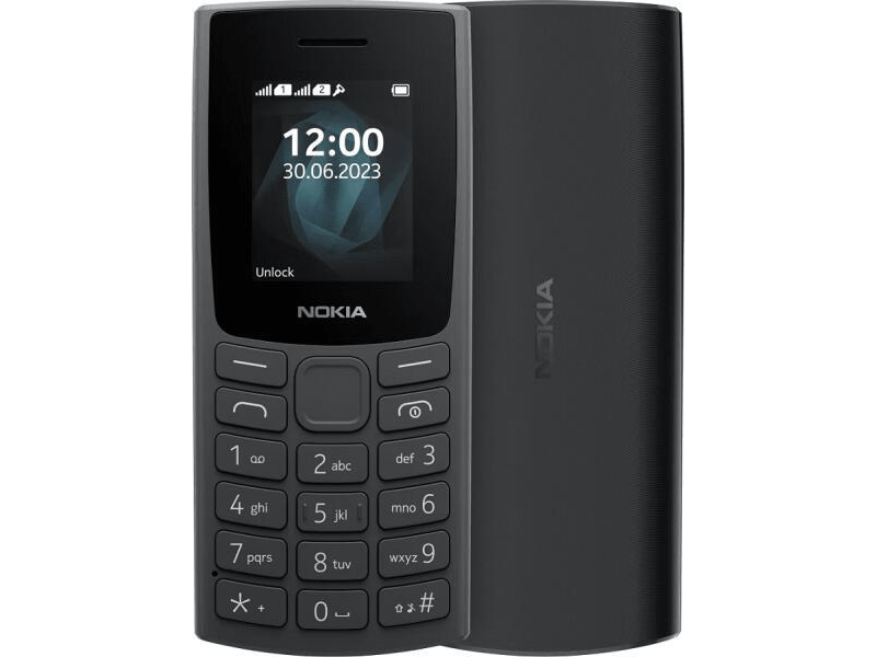 Nokia 105 (2023) 4G Mobiltelefon, Fekete + Telekom SIM