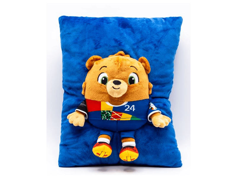 UEFA 2024 Albert 3D-s párna kabalafigurával