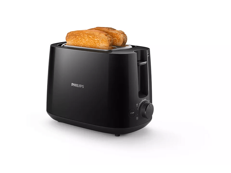 Philips HD2581/90 Daily Collection Kenyérpirító – 2 szeletes, széles rekesszel, fekete
