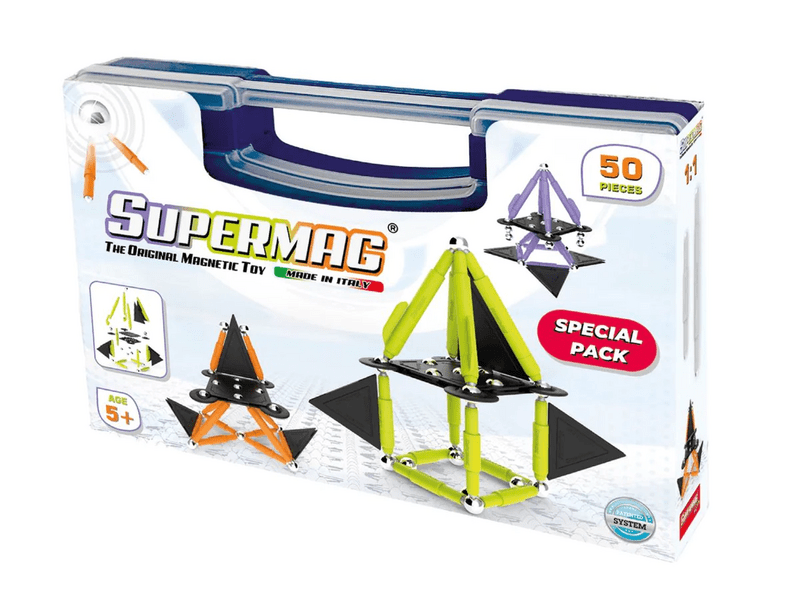 Supermag Projects Technicolor magnetska igračka za slaganje od 50 dijelova u vrećici (SMG 0656)