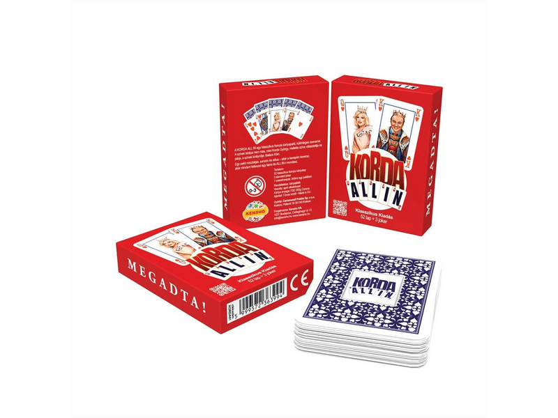 Korda All-in Klasszikus francia kártyapakli (52 lap + 3 Joker)