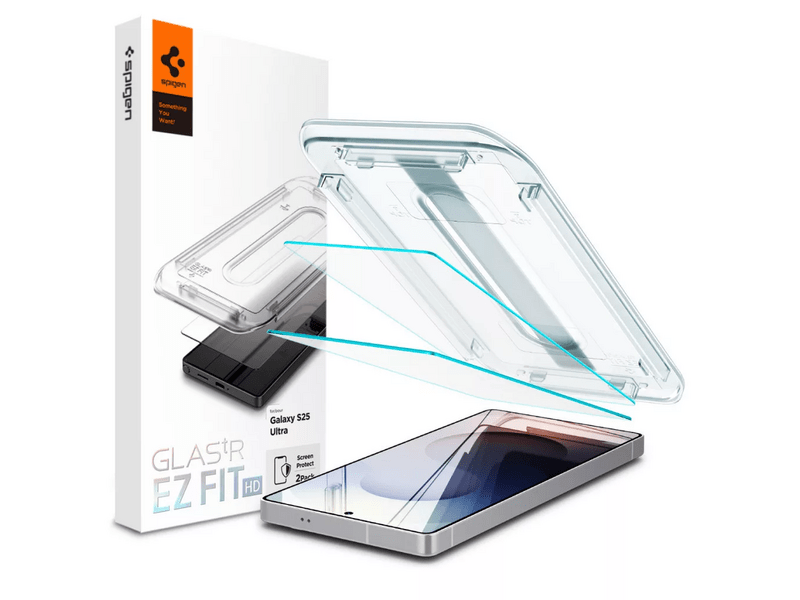 Spigen Samsung S25 Ultra képernyővédő üveg, 2db (AGL09082)