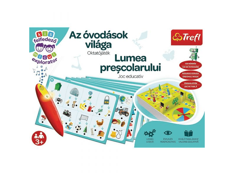 Kis felfedező: Óvodások világa oktatójáték, mágikus ceruzával (2100)