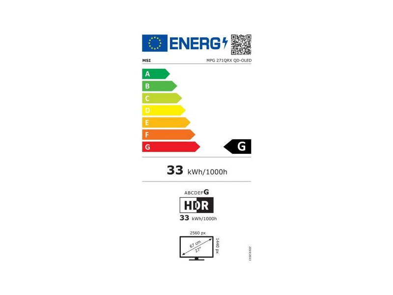 MSI MPG 271QRX 9S6-3CD79A-001 26.5