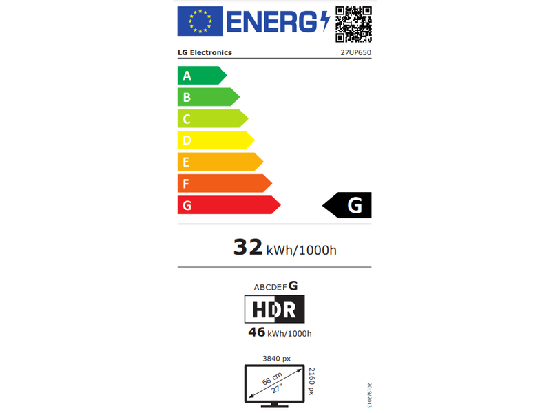 LG 27UP650-W 27” UHD 4K IPS Monitor
