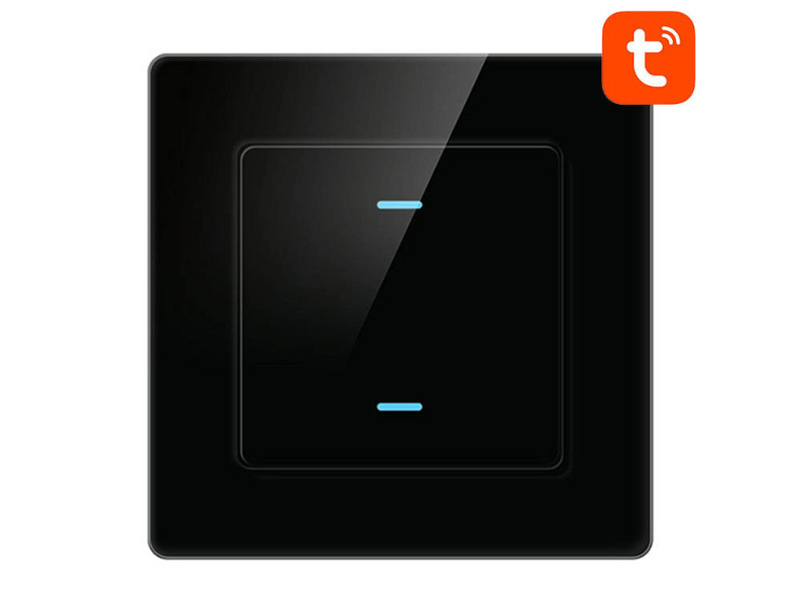 Avatto N-TS10-B2 Érintőkapcsoló WiFi Double TUYA, fekete