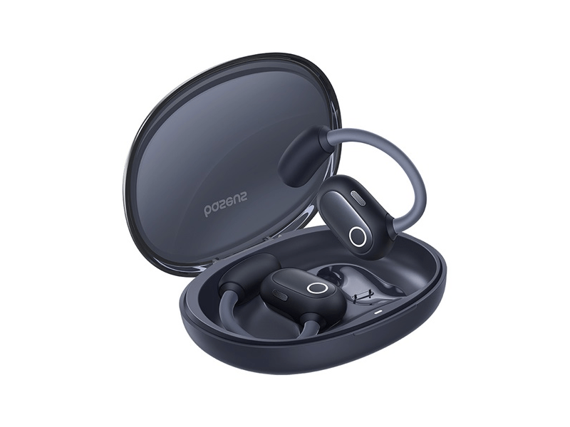 Baseus Eli Sport 1 Open-Ear TWS fülhallgató, fekete (A0006440012100)