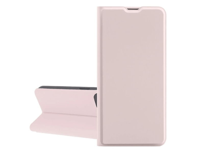 Gigapack Xiaomi Redmi Note 13 5G Bőr hatású flip tok, babarózsaszín (GP-155566)