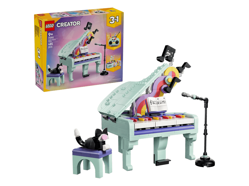 LEGO® Creator 3 az 1-ben Zenés dekoráció cicával (31392)
