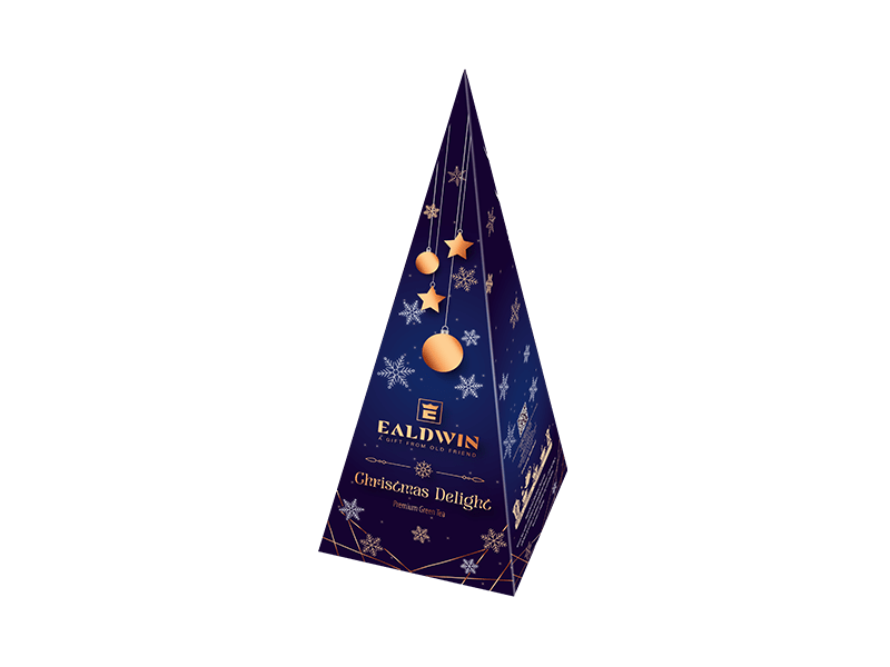 Ealdwin Xmas Pyramid Blue - Zöld Tea, 30g