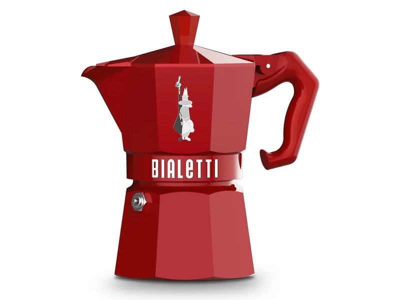 Bialetti Moka Exclusive kotyogós kávéfőző, 3 adag, piros (9055)