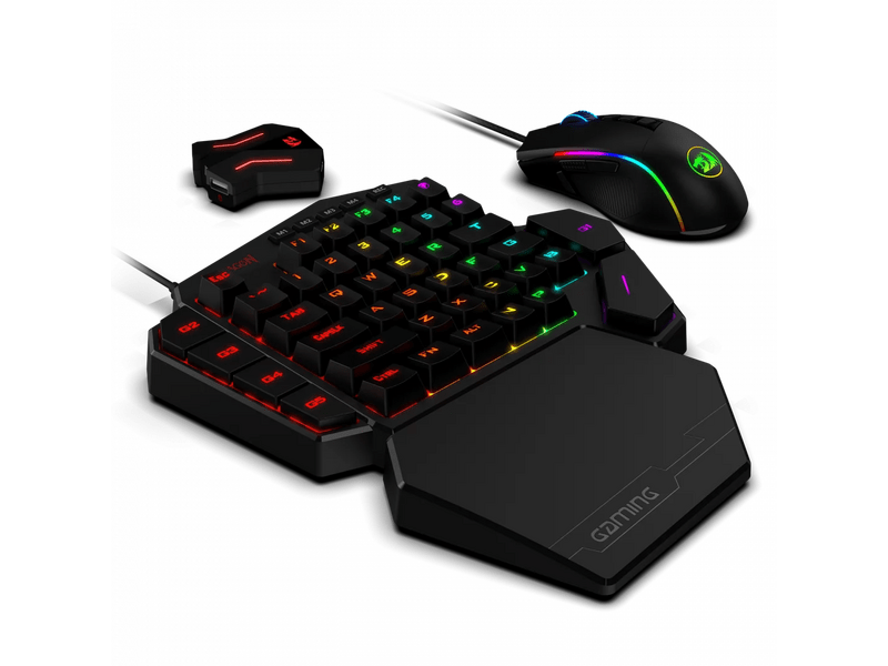 Redragon Egykezes Billentyűzet és egér (K585RGB-BB)