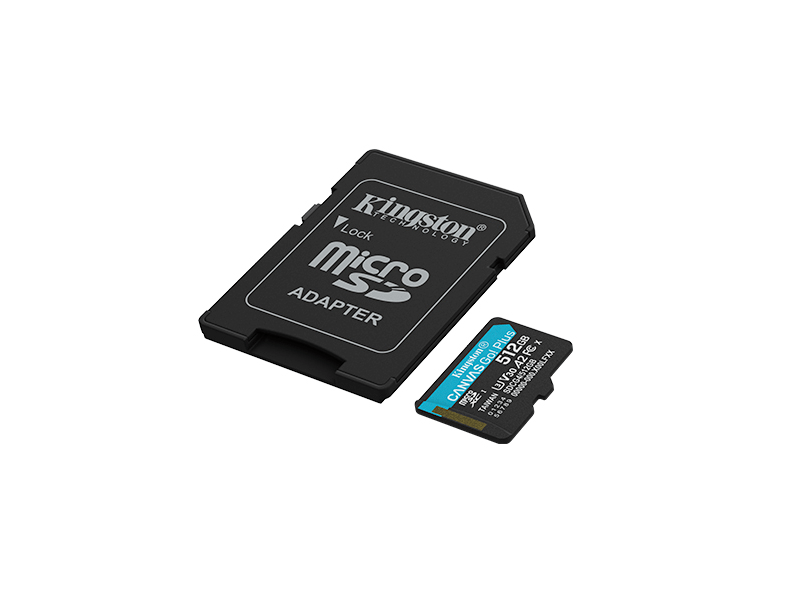 Kingston Canvas Go Plus microSD kártya, 512 GB (SDCG4/512GB)