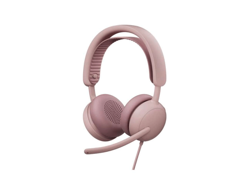 Logitech Zone Wired 2 headset, rózsaszín (981-001620)