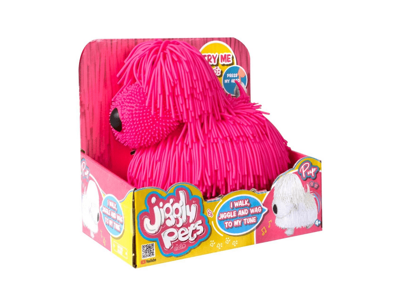 Eolo JIggly Pets Riszáló Állatok, kutya, pink (WD188-PI)
