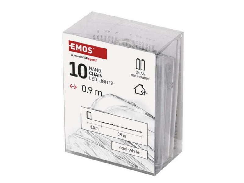 EMOS ZY2196 LED karácsonyi nano fényfüzér, 90cm