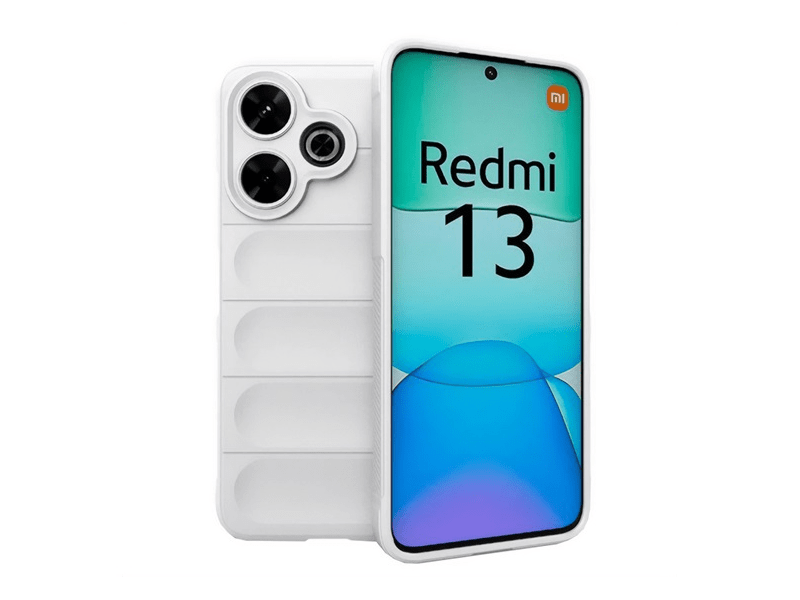 Gigapack Xiaomi Redmi 13 4G Szilikon tok, fehér (GP-159551)