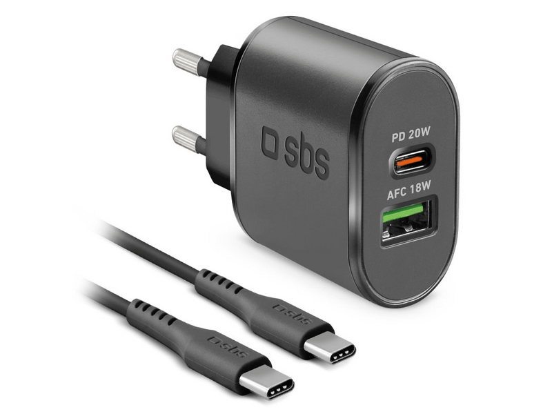 SBS 20W töltő, USB Type-C vezetékkel (TEKITTRPDCCK)
