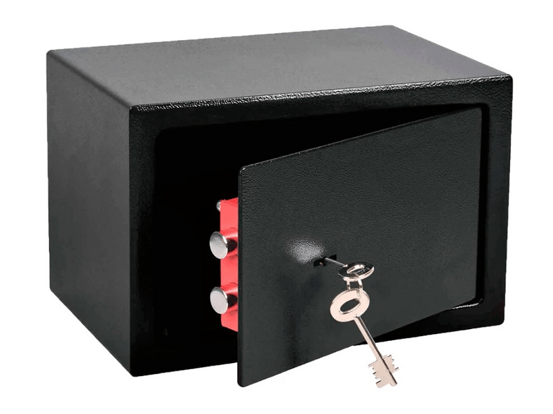 HomeWork HS3120K Széf, kulcsos, 31x20x20 cm