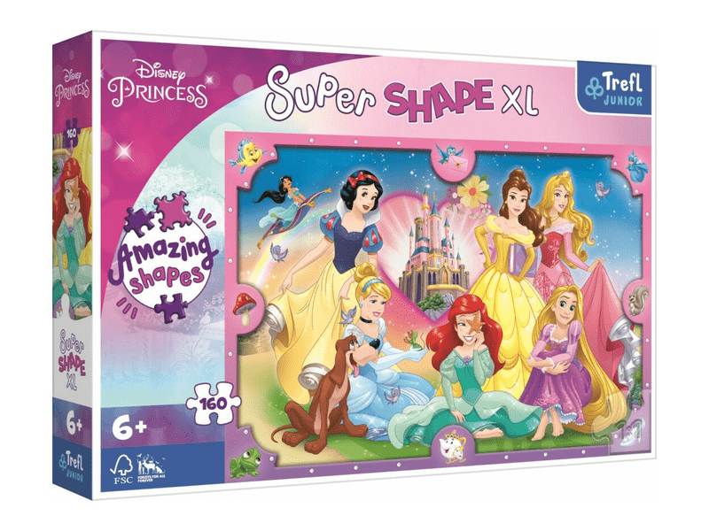 Puzzle 160 db XL - Disney hercegnők