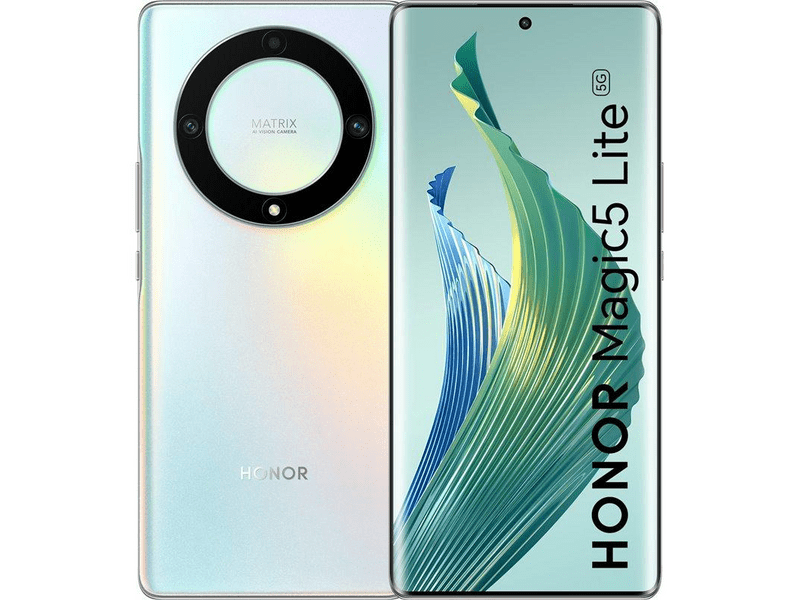 HONOR Magic5 Lite 256/8GB Okostelefon, Titánezüst