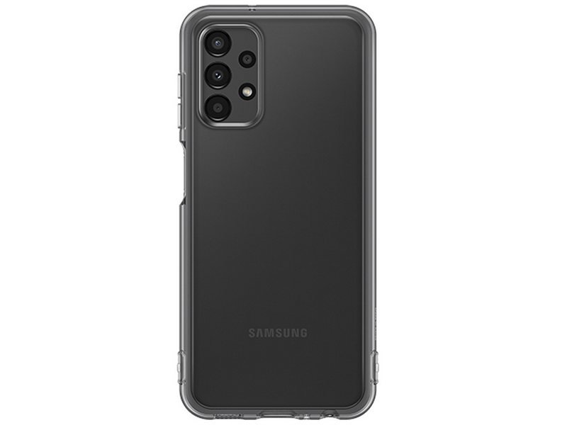 Samsung A13 Puha átlátszó tok - fekete (EF-QA135TBEGWW)