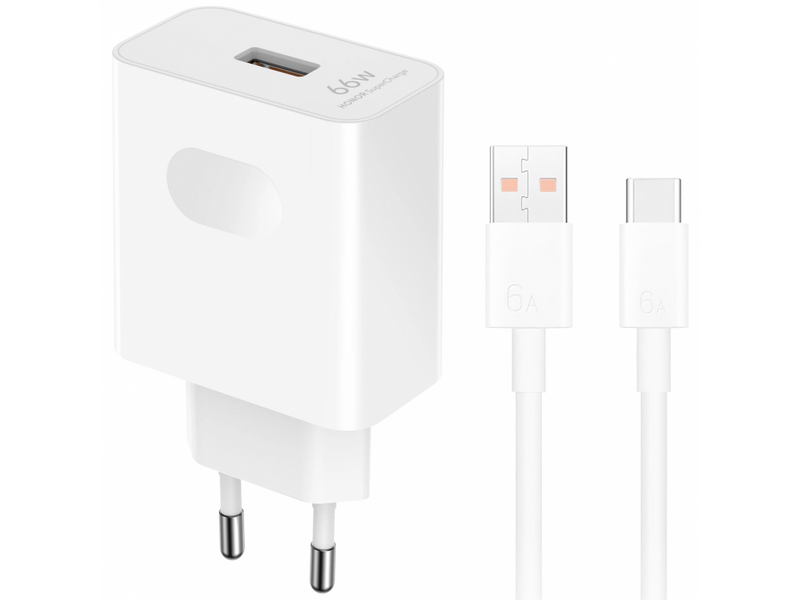 Honor SuperCharge 66W Hálózati töltő + kábel, fehér (5503ABQX)