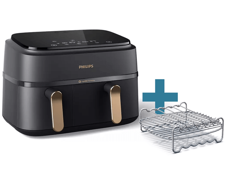 Series3000DualBasket Airfryer,szürke/réz