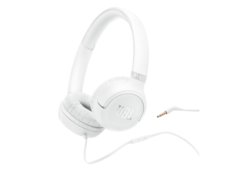 JBL Tune 530 Vezetékes fejhallgató, fehér (T530WHT)