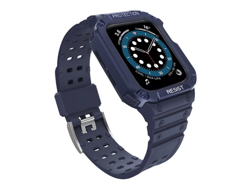 Gigapack Apple Watch pótszíj+keret, sötétkék (GP-141532)