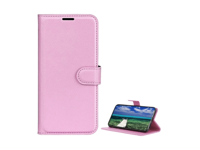 Gigapack Huawei Nova 12 SE Bőr hatású flip tok, rózsaszín (GP-158315)