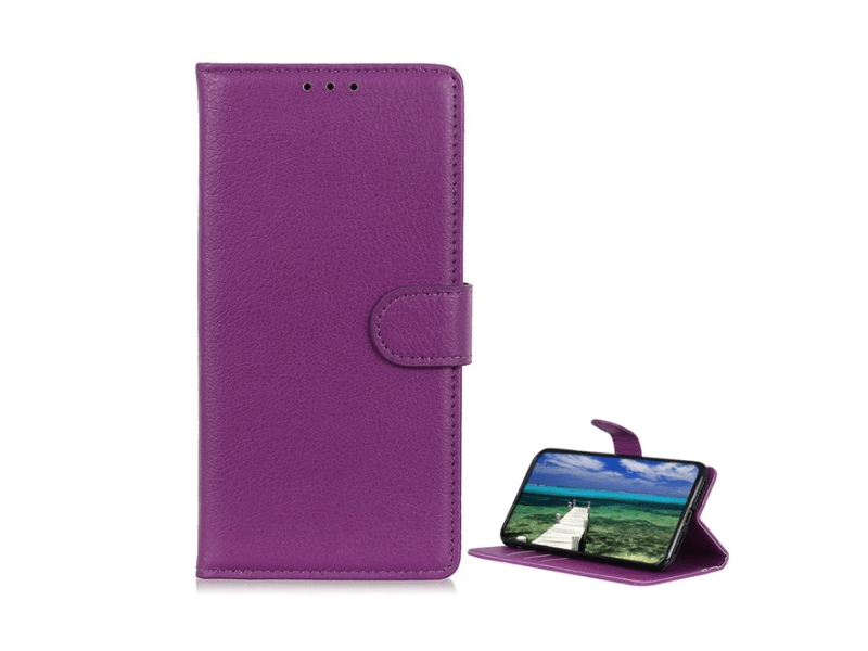 Gigapack Huawei Nova 12 SE Bőr hatású flip tok, lila (GP-158313)