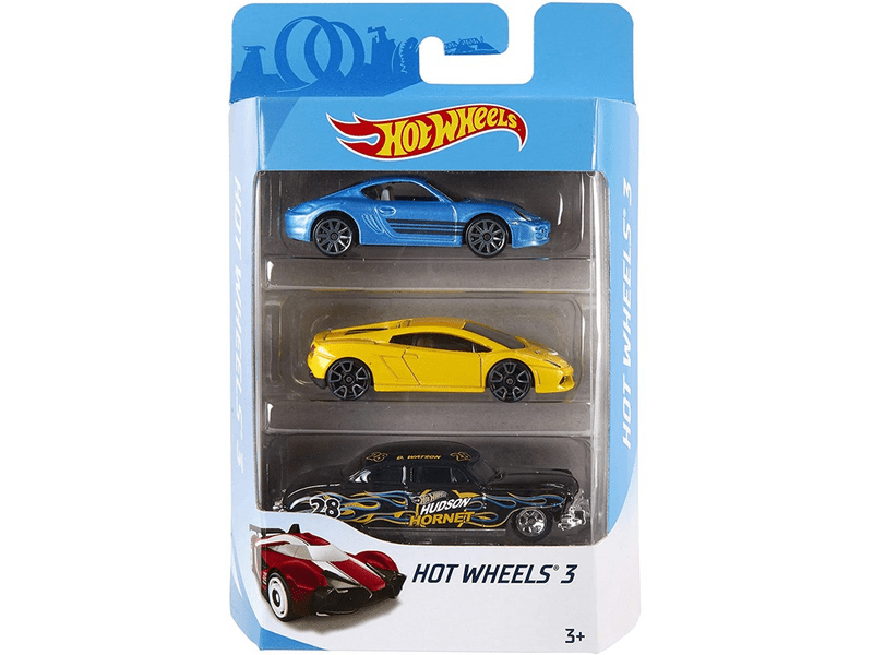 Hot Wheels kisautók, 3 darabos szett, többféle (K5904)