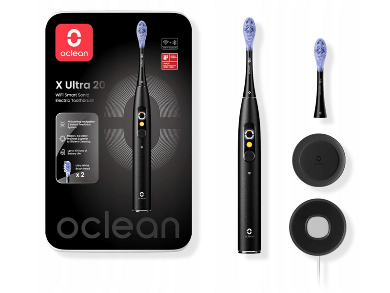 Oclean X Ultra 20 sonična četkica za zube, crna