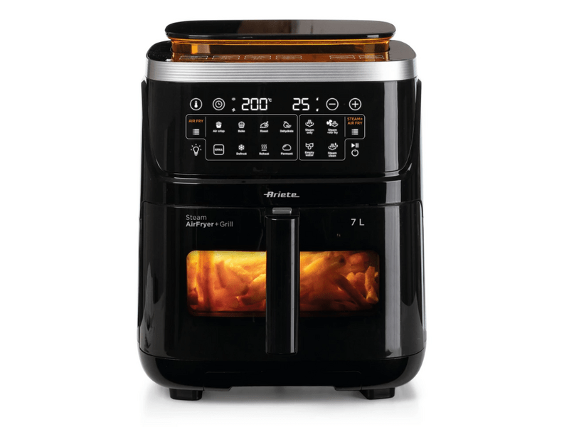 Ariete 4636 Air Fryer Steam forrólevegős sütő, fekete