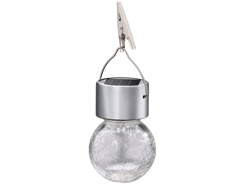 Grundig Solar lámpa csipesszel, színes LED