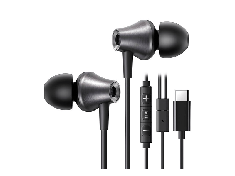 Ugreen EP105 Vezetékes fülhallgató, USB-C, fekete (35754)