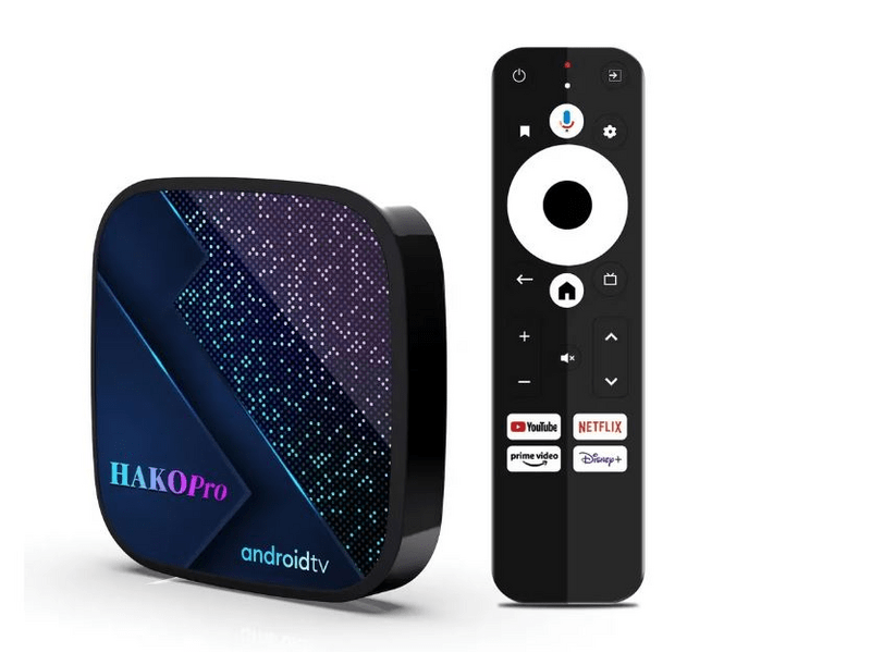 Hako Pro 2/16GB Android 11 TV Box Google Certified, Netflix 4K, HBO Max, Disney+