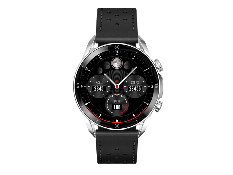 Garett V10 ezüst-fekete okosóra