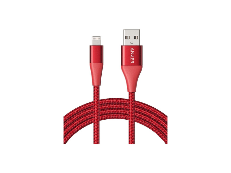 Anker A8452H93 PowerLine+ C89 USB-Lightning kábel, 0.9 m, piros