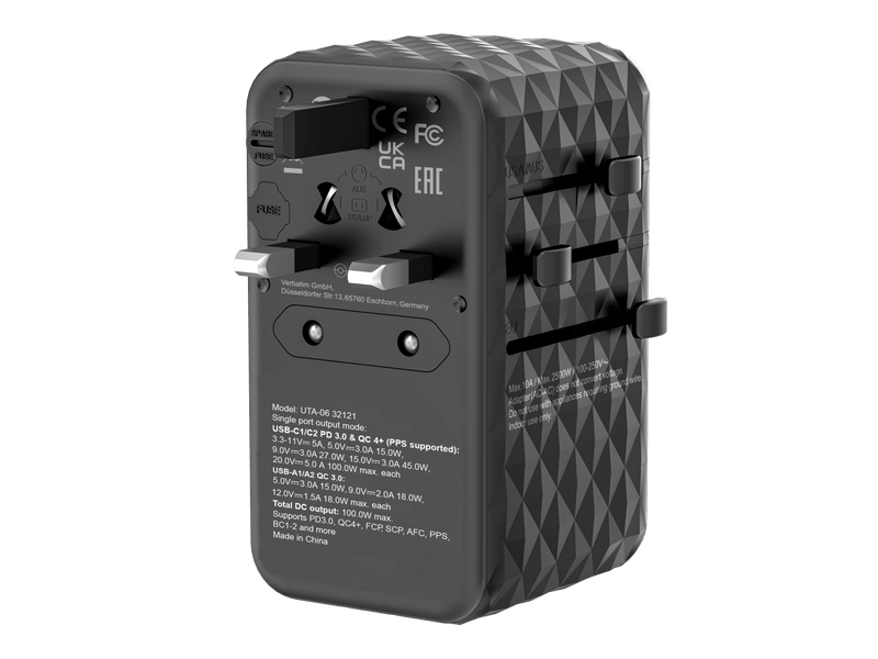 Verbatim GaN III 100W Utazóadapter (32121)