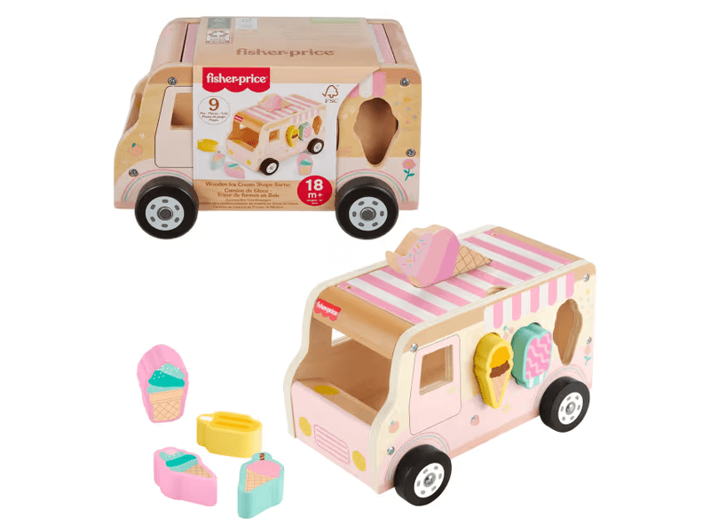 FISHER-PRICE WOOD FA FAGYIKOCSI FORMAVÁL