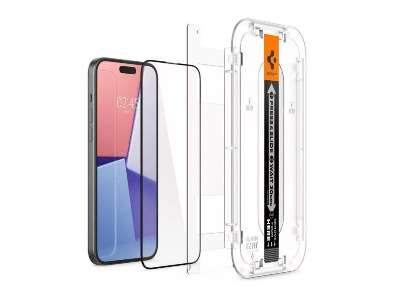 Spigen Apple iPhone 15 Képernyővédő üveg, 2db (AGL06908)
