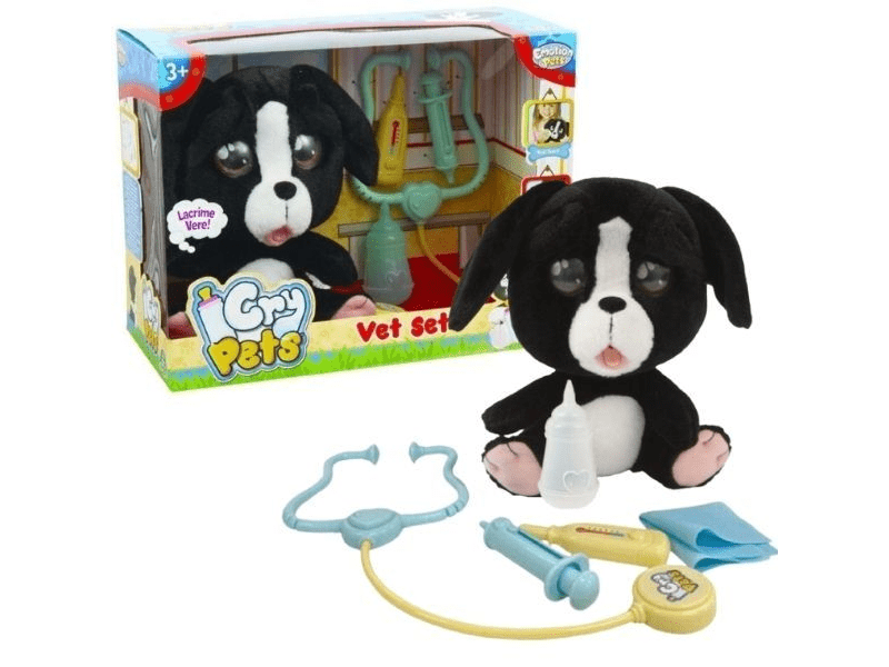 Emotion Pets: Pityergő kiskutya állatorvosi szett - fekete